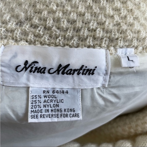 NINA MARTINI Vintage Animal Print Sweater size L - Picture 6 of 9